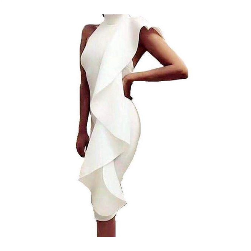 Brand new with tag sleeveless ruffle bodycon dress